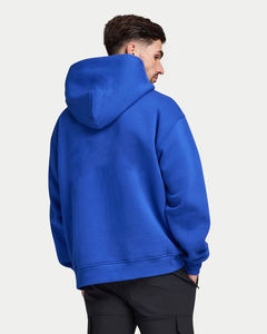 Sweat à capuche surdimensionné bleu roi personnalisé 100% coton tricoté épais brodé pour l'hiver, style streetwear, usine OEM ODM - Product Image 3