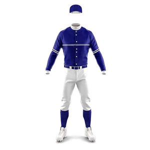 Maillots de baseball brodés surdimensionnés de haute qualité pour hommes et jeunes, ensembles de maillots de softball à boutons – Vêtements de sport respirants pour équipes en gros - Product Image 5