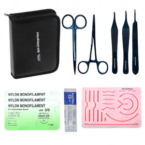 Kits de sutures chirurgicales pour étudiants en soins infirmiers, instruments médicaux chirurgicaux, kit pratique de pratique de suture pour étudiants en médecine - Product Image 1