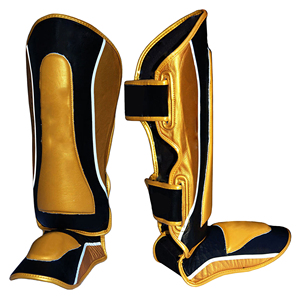 Nuevo Diseño Profesional de Espinilleras de Boxeo de Cuero, Color Personalizado, Ligeras, Ajustables, de Alta Calidad - Product Image 1