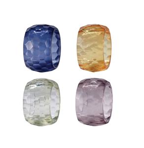 Anillos de Servilleta de Resina con Arte Floral, Acabado Personalizado, Duraderos y Ecológicos para Decoración de Bodas y Ocasiones Especiales - Product Image 2