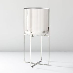 Pot de fleurs et jardinière antique en cuivre avec support, facilement transportable, décoration intérieure moderne, support pour plantes d'intérieur, jardinière rustique - Product Image 3