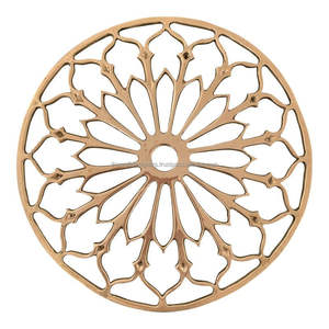 Dessous de plat sculpté en métal de fer fait à la main pour la décoration intérieure rustique offrant à la fois durabilité et attrait esthétique pour un usage quotidien - Product Image 1