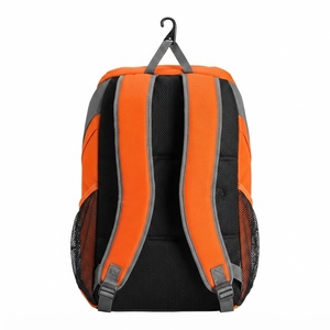 Mochila de Nailon Naranja y Gris con Capacidad de 30-40L, Bolsillo Frontal con Cierre y Bolsillo Lateral de Malla - Product Image 5