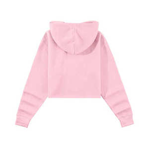 สินค้ามาใหม่ เสื้อครอปมีฮู้ดผ้าฝ้ายผสมสำหรับผู้หญิง แขนสั้น ฤดูใบไม้ร่วง ฤดูหนาว ฤดูร้อน สไตล์ไฮสตรีท - Product Image 2