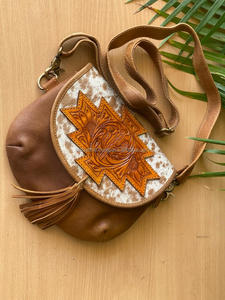 Bolso de cuero con un solo Mango para mujer, elegante, con patrón de caramelo, decoración de borlas, monedero de moda de nailon para mujer - Product Image 2