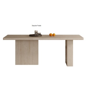 Juego de Comedor Moderno Daystar Trade con Mesa de Mármol y Sillas de Madera Maciza para 6 Personas, Rectangular, de Lujo, en Blanco y Dorado, para Uso en Hoteles - Product Image 1