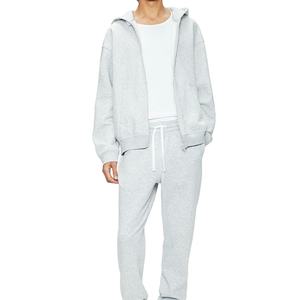 Chándal deportivo personalizado de algodón 100% para hombre de invierno con forro polar, ropa deportiva transpirable para correr y entrenar 2026 - Product Image 1