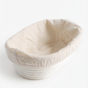 Oval Banneton Handmade Rattan <b>Bread</b> Proofing <b>Basket</b> With Linen Liner For Artisan Sourdough Baking Manufacturer from Vietnam - Product Image 1
