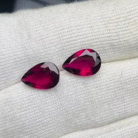 Tourmaline rose naturelle taille poire 9,28 carats qualité AAA certifiée IGI pierre précieuse polie pour la fabrication de bijoux