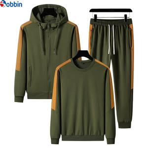 Conjunto Deportivo Personalizado de Moda para Hombre, Pantalones Deportivos Holgados de Algodón y Sudadera con Capucha, Ropa Deportiva de Fitness, Conjunto de 3 Piezas para Hombre - Product Image 2