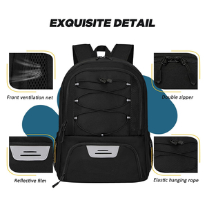 Sac à dos de sport imperméable et léger pour l'entraînement en plein air, basketball, football, avec logo personnalisé NAHEED SPORTS, unisexe - Product Image 5