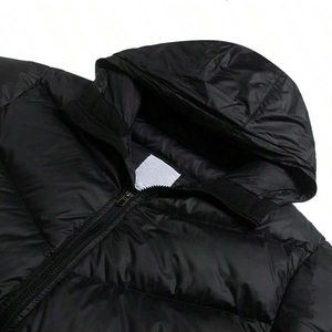 Nouvelle arrivée : veste d'hiver chaude et épaisse pour garçons, coupe slim, fermeture éclair, style streetwear, avec capuche. - Product Image 3