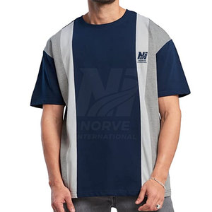 Camiseta Extra Grande de Algodón Grueso Premium para Hombre, Hombros Caídos, Corte Holgado, Cuello Redondo, Manga Corta, Ropa Urbana de Verano - Product Image 4