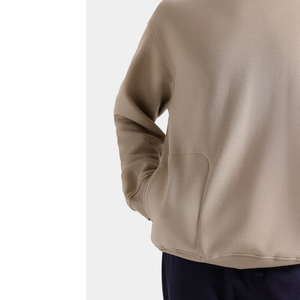 Sweat-shirt à col rond surdimensionné inspiré des années 90 en molleton épais avec logo imprimé en relief 3D - Product Image 2