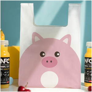 Wholesale Premium Custom Plastic Shopping <b>Bag</b> Biodegradable Recyclable Poly T Shirt <b>Bag</b> Singlet Carry <b>Bag</b> Export Quality - Product Image 1
