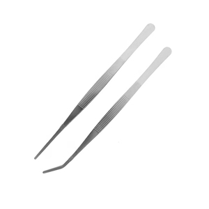 Pinces d'alimentation pour serpents en acier inoxydable de qualité chirurgicale, droites, courbées, dentelées, manuelles, longues, pour reptiles - Product Image 5