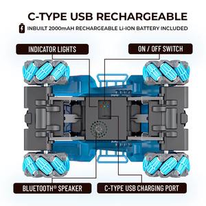 Mirana 4WD Drifter Tank, Coche RC 4x4 con Lanzador de Balas para Niños, Rotación de 360° y Ruedas Omnidireccionales, Control Remoto y por Aplicación - Product Image 2