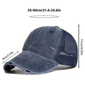 Summer Quick Drying Baseball Cap Breathable <b>Mesh</b> Lightweight Adjustable Unisex 6 Panel Outdoor Sports All Seasons Sun Protection - Product Image 3