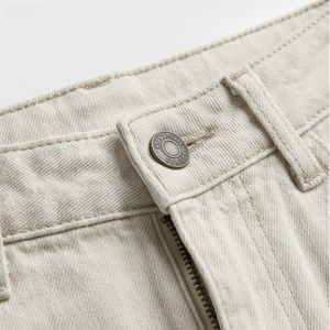 Jupe crayon en jean taille haute pour femme, couleur unie avec poche, style minimaliste, à porter toute l'année - Product Image 4