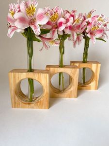 Jarrón de Madera Transparente y Ecológico, Hecho a Mano, para Decoración de Interiores del Hogar, Colección Artesanal - Product Image 6