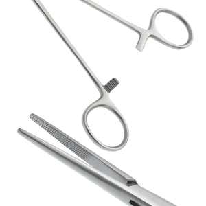 คีมหนีบหลอดเลือดแบบตรง Kelly Hemostatic Forceps ขนาด 14 ซม. ทำจากสแตนเลสสตีล สำหรับหนีบหลอดเลือดแดงในงานผ่าตัด ปากคีมแบบหยักละเอียด - Product Image 6