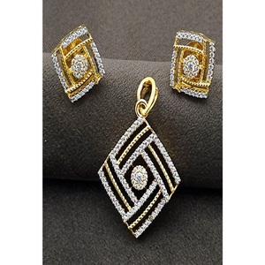 ชุดสร้อยคอและต่างหูประดับเพทายเคลือบทองคำขาวคุณภาพพรีเมียม ดีไซน์หรูหรา สำหรับโอกาสงานแต่งงานของผู้หญิง - Product Image 2