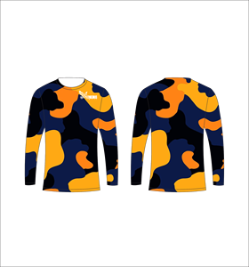 Camiseta de Manga Larga para Hombre, Camuflaje, Cuello Redondo, Secado Rápido, Ropa Deportiva, Corte Regular, Diseño Estampado - Product Image 1