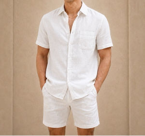 Chemises sur mesure pour hommes en tissu 100% coton, dernières tendances, pour l'été, robe de soirée, smoking - Product Image 6