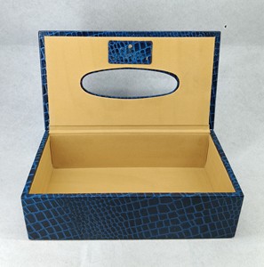 Boîtes à mouchoirs en cuir véritable, étuis à bijoux, contenants pour lingettes faciales, fermeture magnétique, étiquette personnalisée, vente en gros - Product Image 2