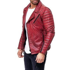 Chaquetas de cuero para hombre, chaqueta de cuero PU para motocicleta, chaqueta de cuero para motocicleta de primavera y otoño para hombre, chaqueta de PU con cremallera de ajuste slim para hombre - Product Image 2