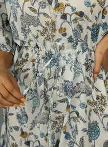 Vestido kaftán indio hecho a mano de algodón, ligero, para la playa, estilo bohemio, ropa de verano para mujer. - Product Image 5