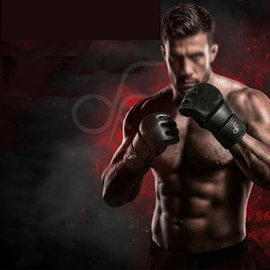 Gants de MMA en cuir durable de haute qualité, matière respirante, logo personnalisé, gants d'entraînement MMA - Product Image 2