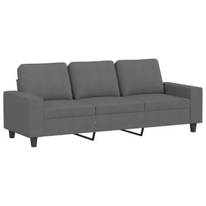 โซฟา 3 ที่นั่งสีเทาเข้มพร้อมสตูลวางเท้า เฟอร์นิเจอร์ห้องนั่งเล่นสุดหรู - Product Image 3