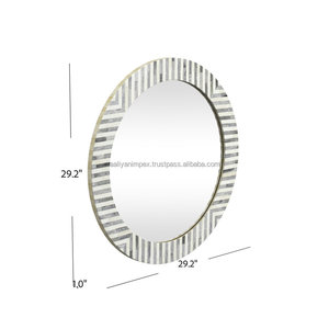Cadre de miroir incrusté de résine naturelle faite à la main de haute qualité avec motif esthétique pour l'exportation et la vente au détail à un prix abordable - Product Image 4