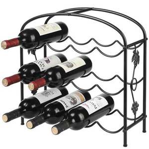 Custom Beautiful Wooden Wine Bottle <b>Rack</b> Holder for <b>Kitchen</b> Dining Table Bar Display Elegant Champagne Wine <b>Rack</b> for Use - Product Image 4