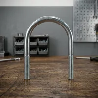 Boulons en U en acier galvanisé de 3 pouces, tête hexagonale, classe 8, haute performance, zingués, pour suspension automobile et serrage de tuyaux industriels