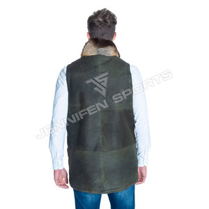 Chaleco de Caza y Pesca Ligero con Logotipo Personalizado, Hecho de Cuero Vacuno Genuino con Forro Interior - Product Image 5