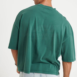 Service OEM T-shirt décontracté surdimensionné imprimé sur mesure pour homme, 100 % coton, léger, confortable, durable, vente en gros à bas prix - Product Image 3