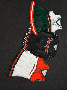 Conjunto de Uniforme de Animadoras Juveniles Personalizado de Calidad Premium, Top sin Mangas y Falda Plisada para Mujeres - Product Image 2