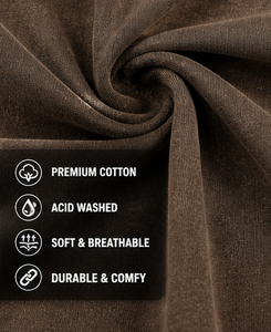 Débardeur Homme en Coton Délavé à l'Acide, Coupe Vintage, Sans Manches, pour Gym, Fitness et Streetwear, Personnalisable avec Logo - Product Image 6
