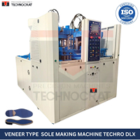 Machine de fabrication de semelles de chaussures NOUVELLE TECHRO DLX PVC TPR TPU Haute Précision Hydraulique Moteur Électrique Boîte de Vitesses Pompe Technocrat Mouldings