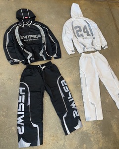 Conjunto Deportivo Personalizado para Hombre, Chaqueta y Pantalones Ligeros de Nailon, con Cierre, Cortavientos, Informal, para Correr, Traje Deportivo - Product Image 3