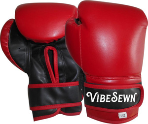 Vente flash : Gants de boxe à lacets de haute qualité à prix bas, gants de compétition en cuir noir, personnalisables, fabrication OEM. - Product Image 6