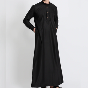 Thobe islamique en coton pour hommes, grande taille, élégant, confortable, traditionnel, luxueux, respirant, léger, service OEM, vente en gros - Product Image 1