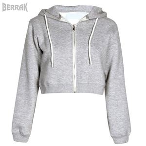 <b>Hoodie</b> Women's <b>Short</b> <b>Hoodie</b> with long <b>sleeve</b> Streetwear Ladies Casual Long <b>Sleeve</b> Hooded Sweatshirt Top - Product Image 2