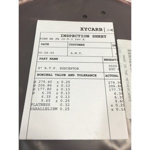 AMAT 0020-22478 XYCARB CERAMICS XYC 675110-6 8" - Equipo y Piezas de Semiconductores de Confianza de Marca Global - Product Image 3