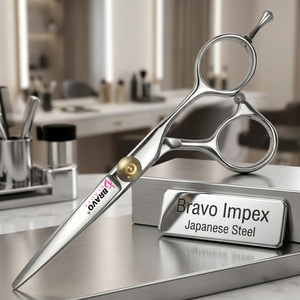 Premium Hairdresser <b>Barber</b> Scissors Mirror Polish Stainless Steel Precision Cutting Shears Salon Equipment Kit <b>Set</b> 6-Inch - Product Image 1