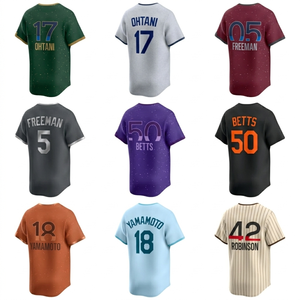 Maillots de baseball personnalisés brodés, uniformes de sport pour jeunes, maillot de baseball 100% polyester respirant, vêtements de sport pour le softball - Product Image 1