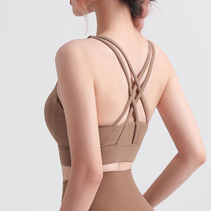 Último Diseño, Cómodo, Talla Grande, Sujetador Deportivo, Soporte Medio, Sin Costuras, Transpirable, Secado Rápido, Conjuntos de Yoga y Gimnasio, Frente Lavado - Product Image 2